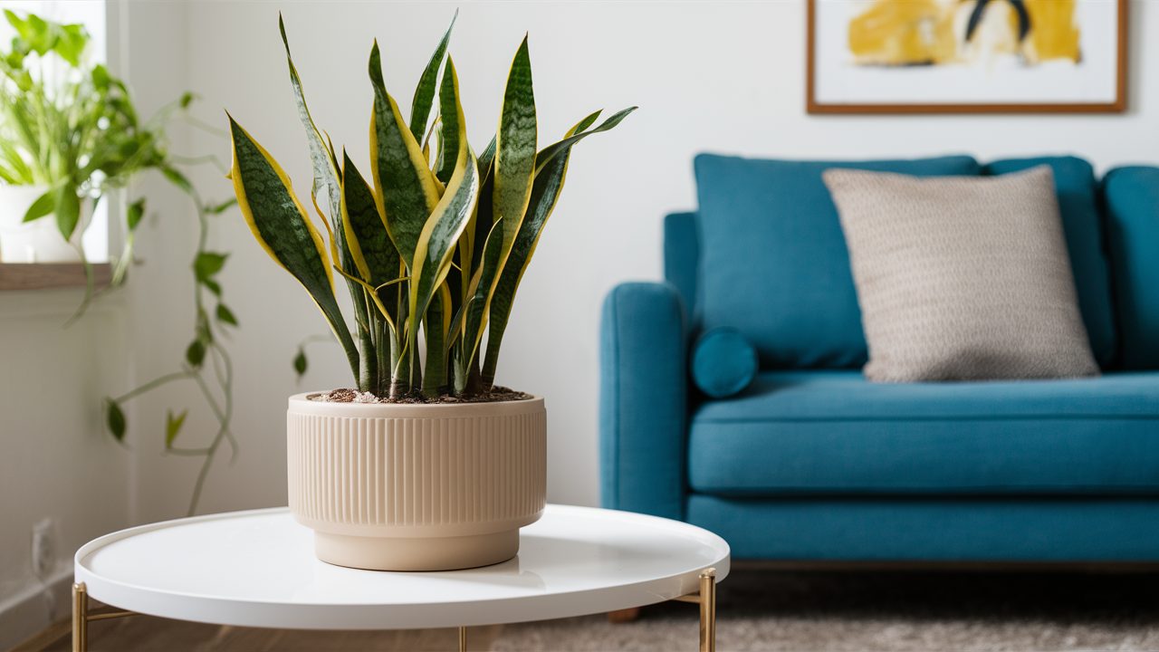 Sansevieria-plant-in-an-indoor