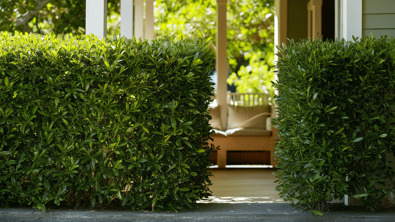 Balcony privacy with plant: 
