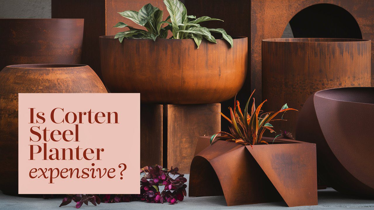 corten steel planter