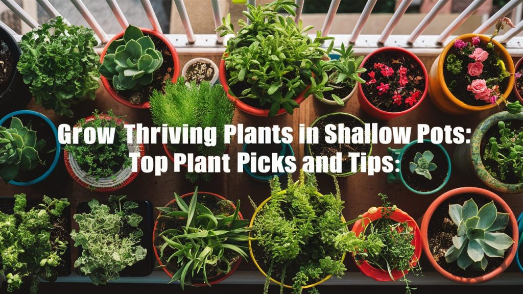 Shallow Pot Example 30 Best Plants for Shallow Pots (2026): Perfect for Small Spaces ...