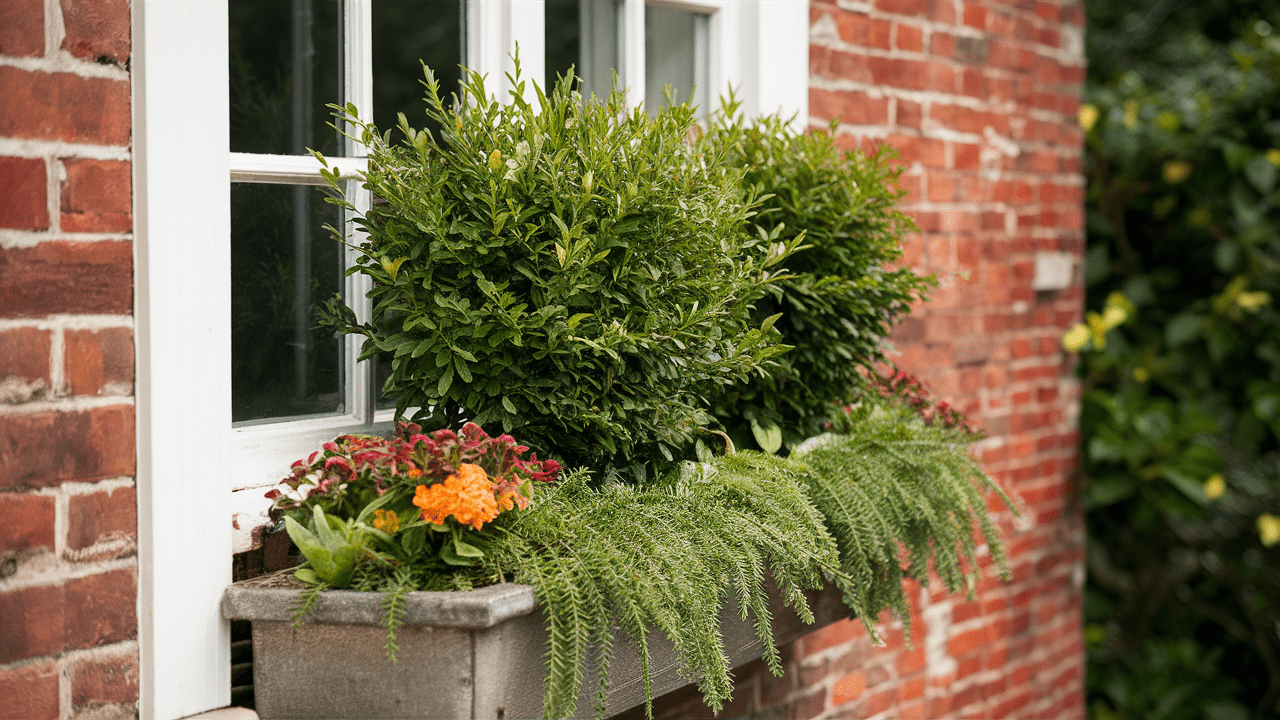 ilex-crenata-in-a-window-box