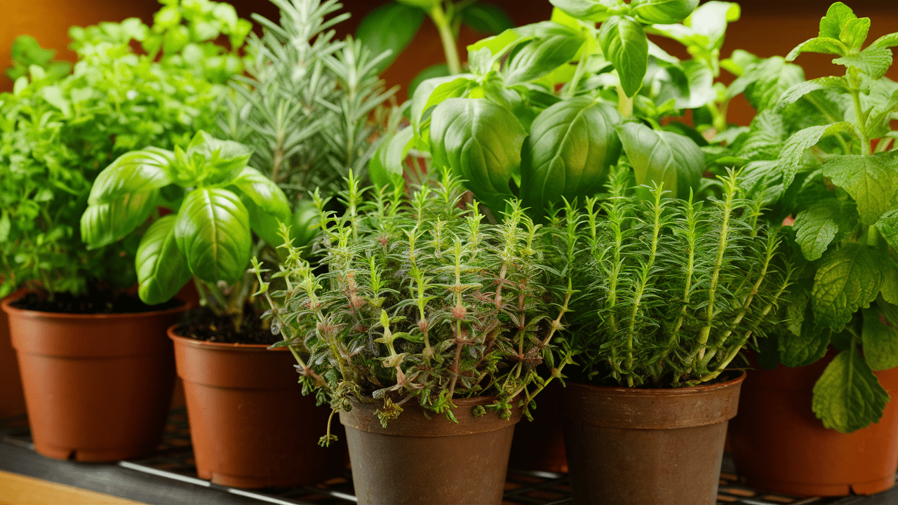 indoor-vegetables in pots
