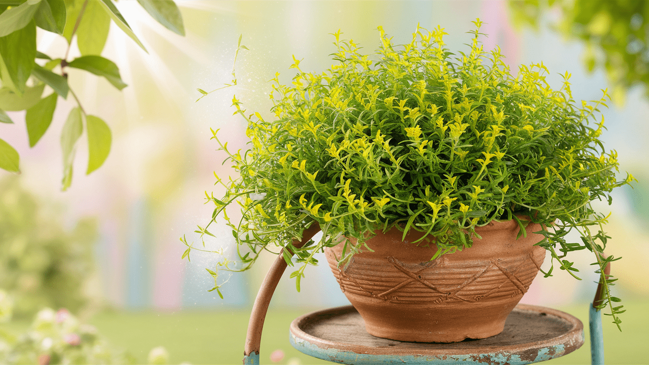 lemon-thyme-plant in pot