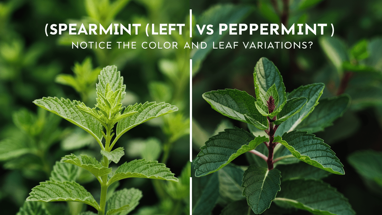 difference between spearmint-and peppermint