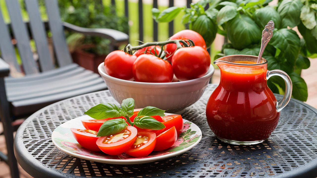 tomato harvest Enjoying your tomato harvest