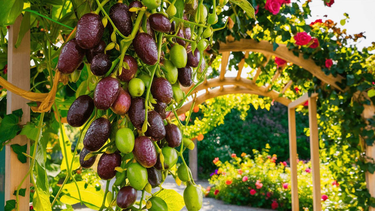 Passionfruits vine Passionfruits vine: Fruit growing plant