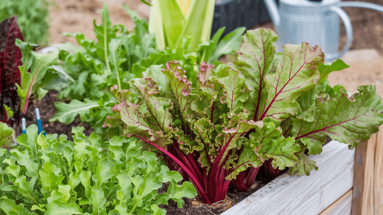 Beets and arugula as companion plants for cauliflower