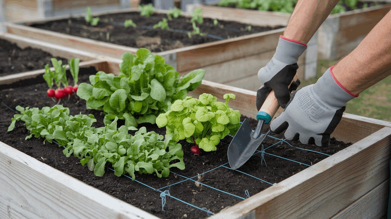 growing nurseries of arugula with other herbs