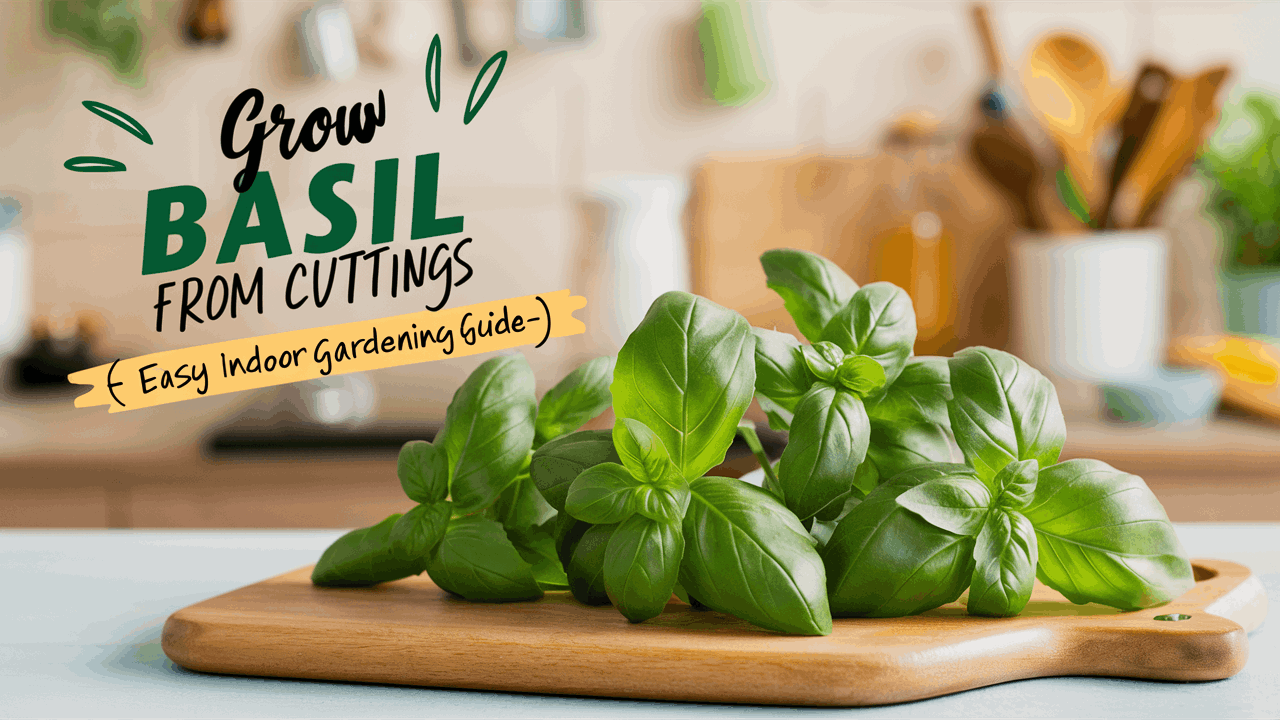 how to grow basil from cuttings