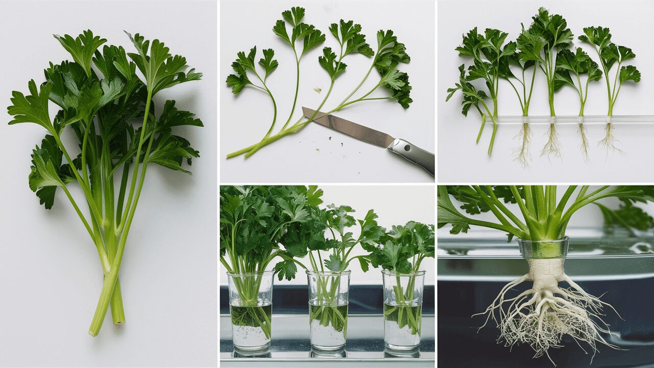 propagating-parsley-cuttings propagating-parsley-from-cuttings