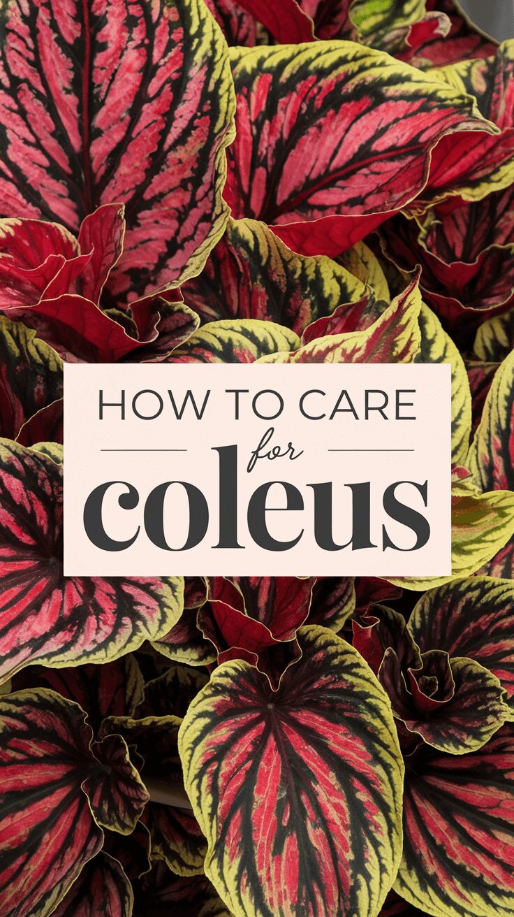 coleus plant care vibrant coleus leaves in shades of red, purple, and green