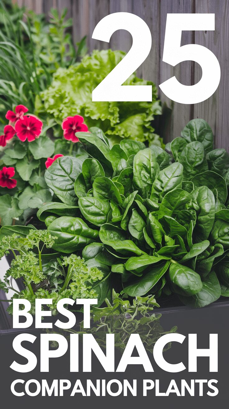 25 best companion planting spinach