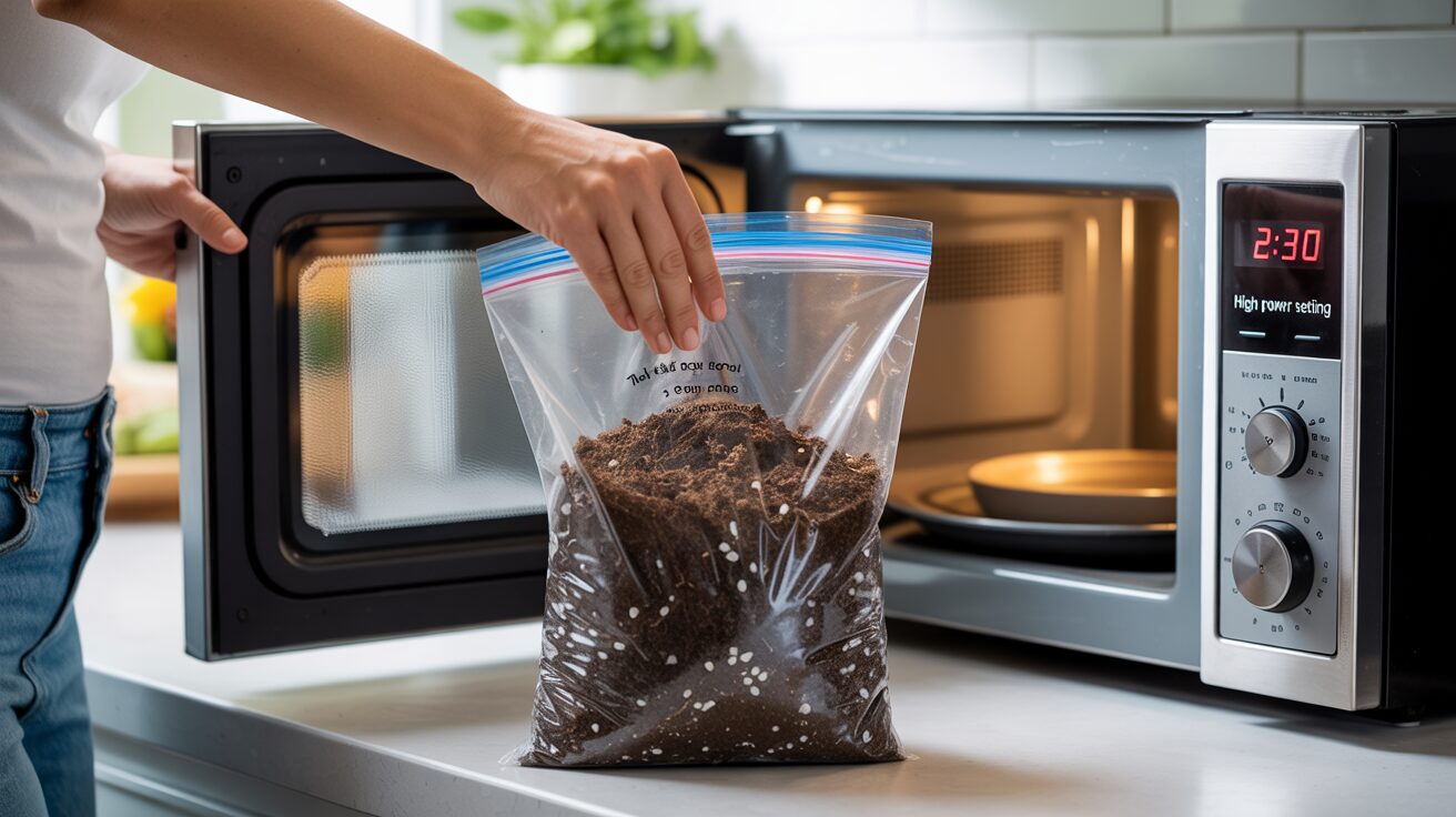 Sterilizing Indoor Plant Potting Soil using the microwave method