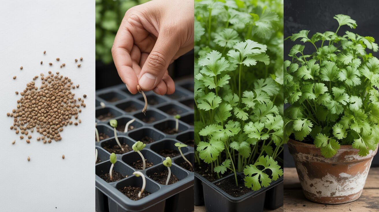 cilantro growth cycle cilantro growth cycle from seed to harvest