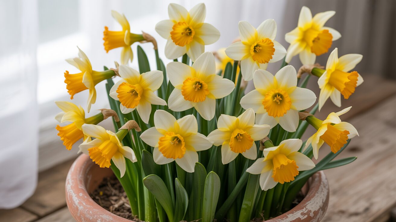 daffodils in pot Daffodil Blooming in Pots